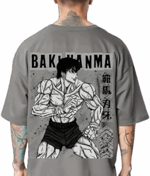 Baki Hanma Anime Oversized Graphic T-Shirt
