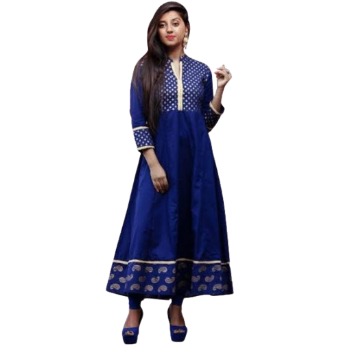 Blue Anarkali Kurti